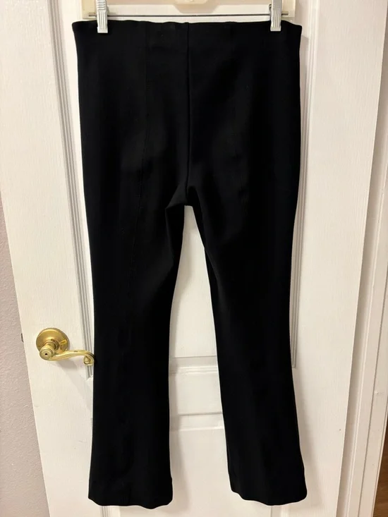 Anthropologie Maeve The Margot Kick Flare Cropped Pant Pull-On Black size S - Picture 3 of 9